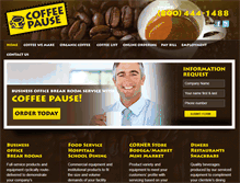 Tablet Screenshot of coffeepause.com